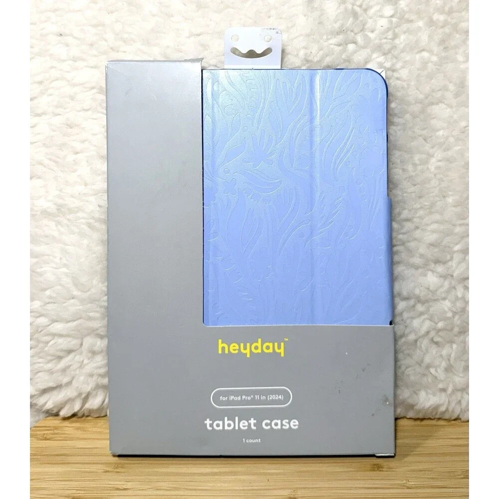 heyday Apple iPad Pro 11” (M4) Case Peri-Blue Debossed Slim Protective Cover